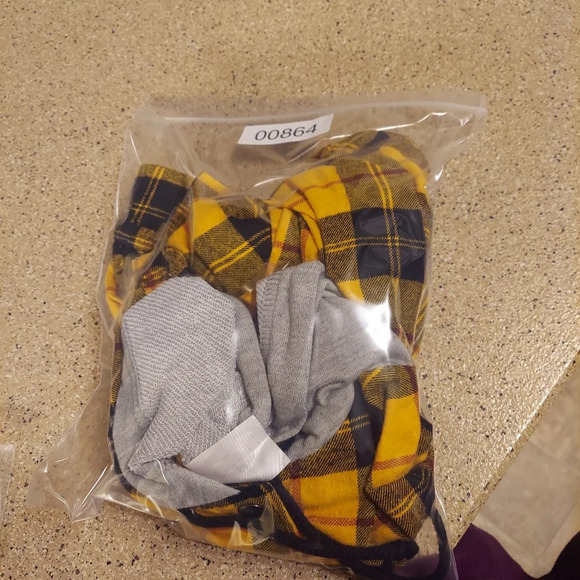 No Boundaries Cinched Waist Plaid Hoodie Yellow med plaid button on snap 💛 - Picture 11 of 11